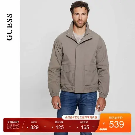 GUESS男士美式复古工装风立领夹克外套-M4BL11RDF40商品大图