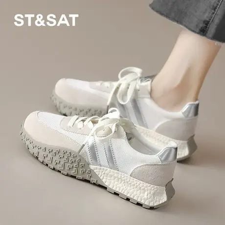 星期六阿甘鞋女2025夏季新款女鞋女款爆款超火透气德训百搭运动鞋图片