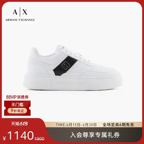 ARMANI EXCHANGE/阿玛尼2025夏季新款女士低帮厚底系带运动鞋官方商品大图