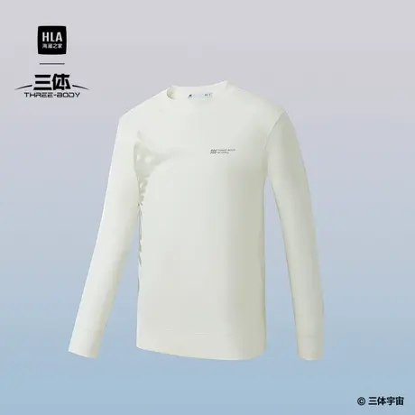 HLA/海澜之家运动sportsday三体联名系列卫衣25春秋新圆领上衣男图片