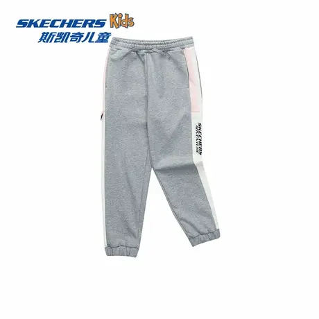 Skechers斯凯奇2025年春季新款儿童针织长裤商品大图