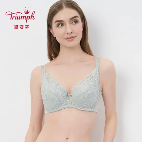 Triumph/黛安芬纯净悠然蕾丝性感内衣女薄大胸收副乳文胸16-8737商品大图