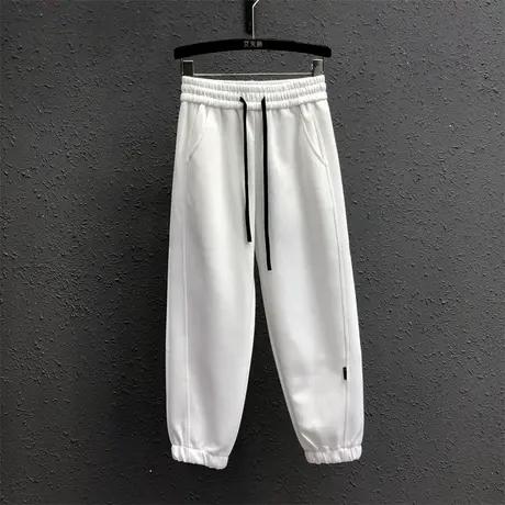 韩版休闲小个子运动裤女2023春秋季新款宽松哈伦卫裤九分束脚裤潮图片