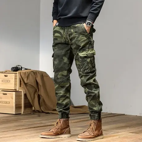 男士裤子夏季薄款工装裤裤子男款夏季时尚宽松男款裤子夏季工装裤商品大图