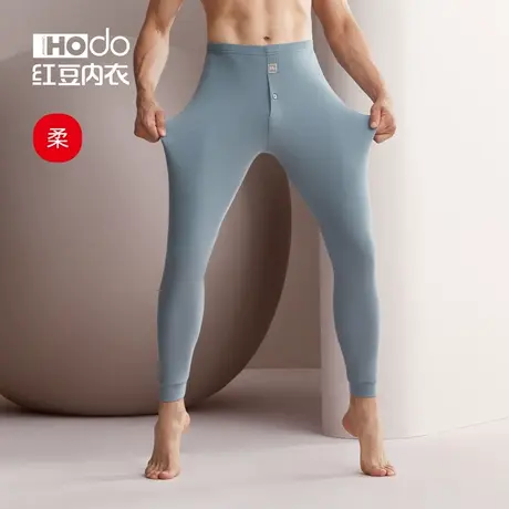 红豆男士秋裤纯棉薄款棉裤秋冬打底裤全棉衬裤线裤精梳棉保暖裤男商品大图