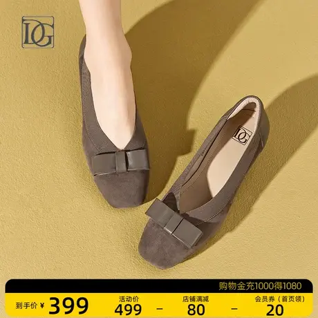 【商场同款】羊皮单鞋女粗跟2024年新款春季舒适软底皮鞋妈妈鞋子商品大图