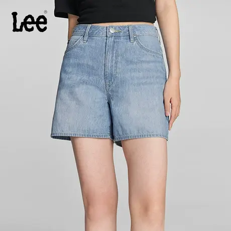 Lee24早春新品浅蓝色女轻薄牛仔短裤凉凉裤潮流LWB0055626UY-450图片