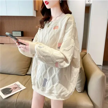 开春设计感小众卫衣女春秋季韩版宽松bf慵懒风薄款早春装上衣外套商品大图