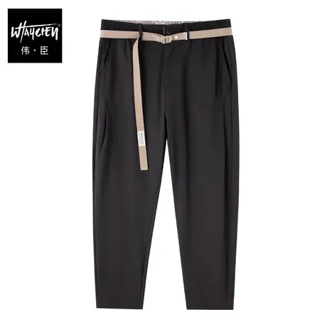 伟臣潮流大码男装夏季轻薄休闲长裤男胖子加肥加大宽松小脚休闲裤商品大图