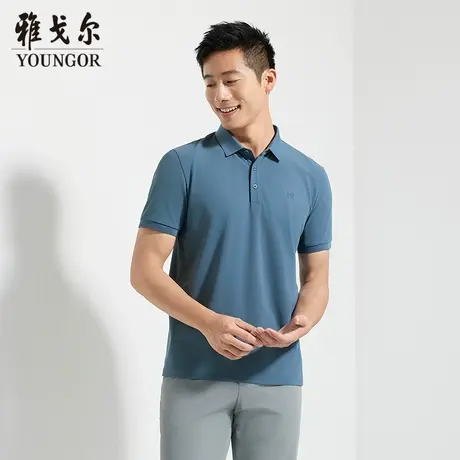 【商场同款】雅戈尔男士短袖POLO夏季新款官方商务休闲短袖T恤男图片