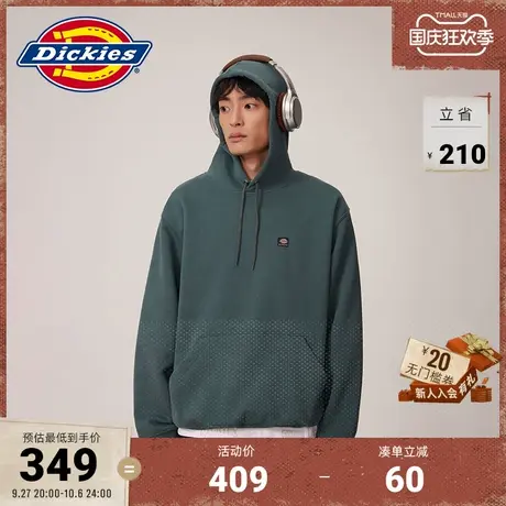 Dickies商场同款 23新品秋冬新款连帽加绒美式卫衣 运动休闲商品大图