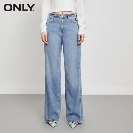 ONLY奥莱夏季新款休闲百搭宽松高腰老爹裤牛仔裤女商品大图