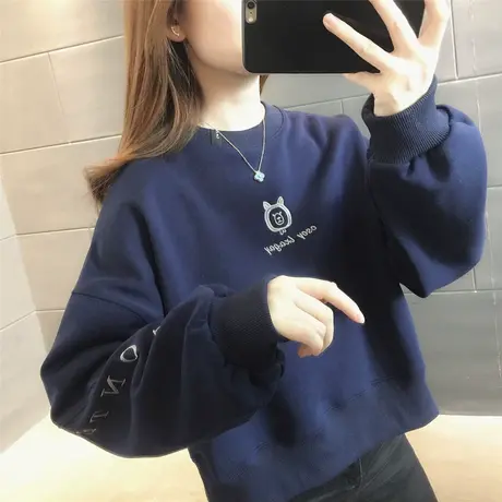 早秋卫衣女装2023年新款小个子洋气减龄爆款韩版春秋薄款上衣外套图片