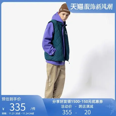 Aape男装秋季猿人小标徽章字母印花简约罗纹束脚休闲长裤6793XXH商品大图