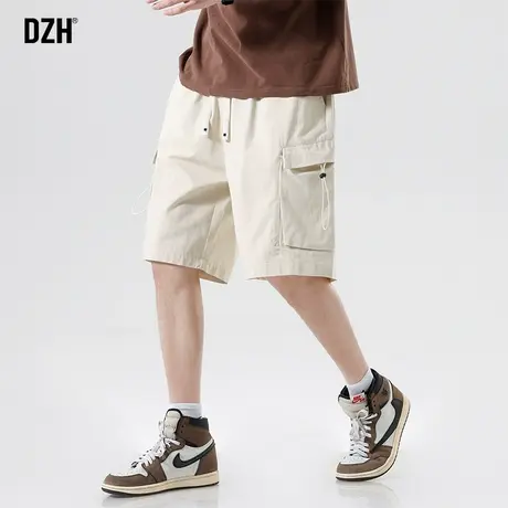 男士日系工装短裤男夏季宽松纯棉直筒休闲裤中裤五分裤2023年新款商品大图