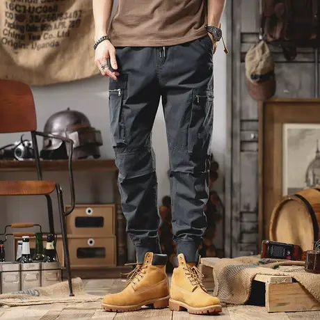 Modi Nick/摩帝尼克复古工装裤男士休闲裤子日系潮牌束脚裤男装商品大图