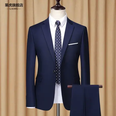 西服套装男士外套上衣青年韩版修身春季商务休闲正装单件小西装男商品大图