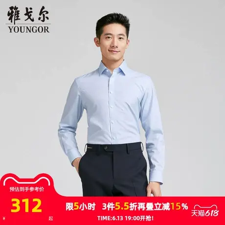 【商场同款】雅戈尔男士长袖衬衫春秋新款官方商务休闲长袖衬衫男商品大图