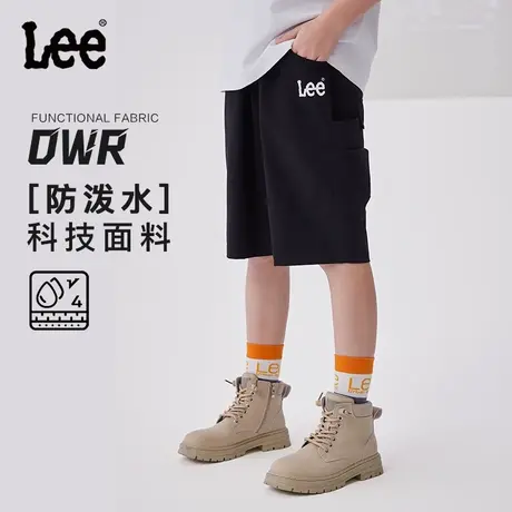 lee童装男童夏季薄款时尚五分短裤子2025年新款透气宽松休闲短裤商品大图
