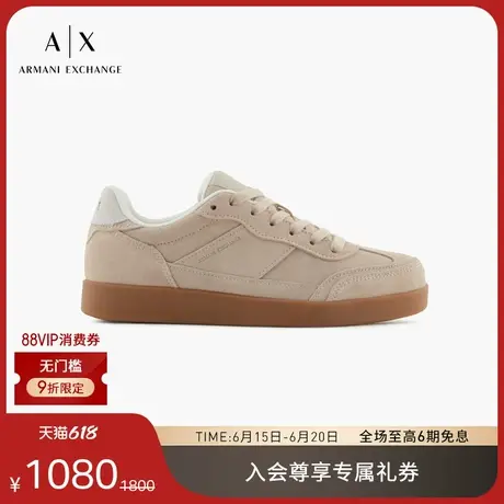 ARMANI EXCHANGE/阿玛尼2025夏季新款女士绒面革低帮休闲运动鞋商品大图