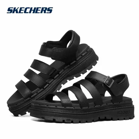 Skechers斯凯奇新款女子三字型绊带针扣罗马舒适厚底凉鞋163085图片