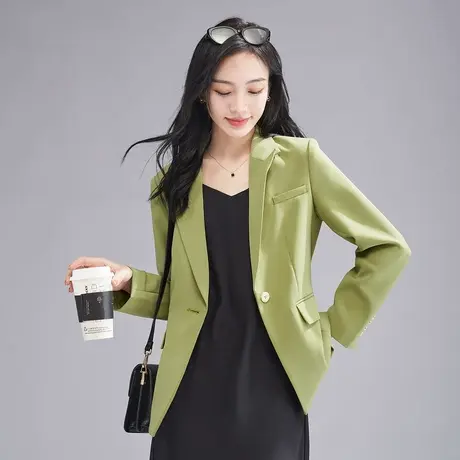 娅丽达高级感通勤气质西装外套女2025秋季新款小个子休闲西服图片