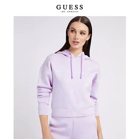 【38上新季】GUESS 女士舒适简约oversize休闲连帽卫衣图片