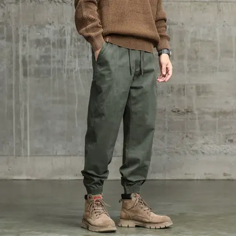 时尚裤子男款潮流束脚工装裤大码男装裤子微弹百搭工装裤潮流男装商品大图