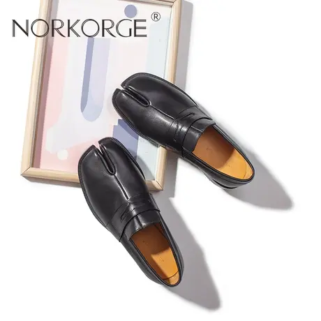 复古黑乐福鞋单鞋图片