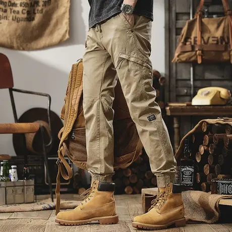 Modi Nick/摩帝尼克裤子男款纯棉工装裤子潮流百搭束脚时尚休闲裤商品大图