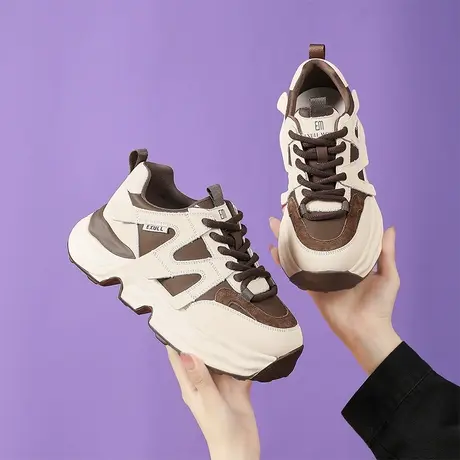 exull/依思Q厚底女鞋2024年新款春季轻便休闲鞋百搭增高商品大图