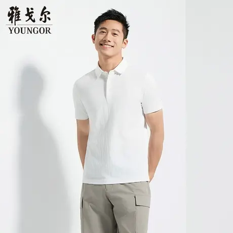 【商场同款】雅戈尔男士短袖POLO夏季新款官方商务休闲短袖T恤男图片