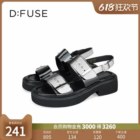 Dfuse迪芙斯2024夏季新款增高厚底超轻凉鞋运动凉鞋DF42115221图片