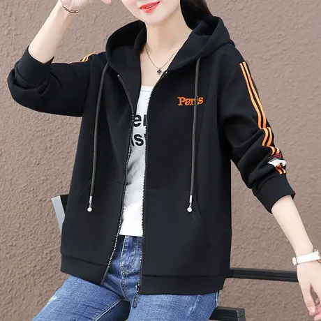 连帽卫衣外套女春秋2024年新款爆款时尚百搭宽松上衣休闲运动开衫商品大图