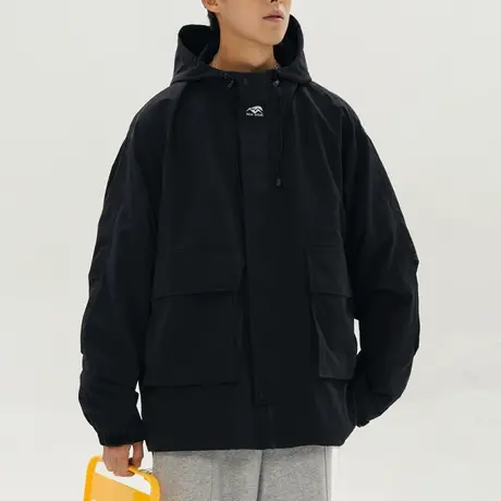 男士速干衣户外冲锋衣外套男新款上衣美式衣服男款潮牌男装登山服图片