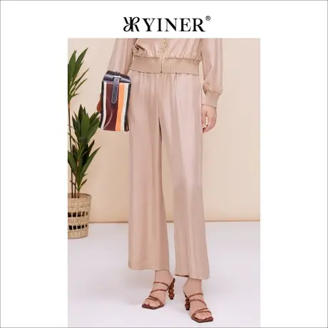 【醋酸系列】YINER音儿女装夏季垂感西装裤休闲裤商品大图