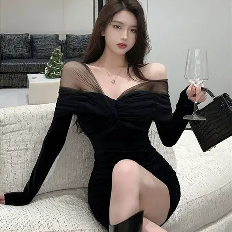 夜店连衣裙超火辣性感睡衣情绪情器内衣房事高级潮包臀裙紧身超短图片