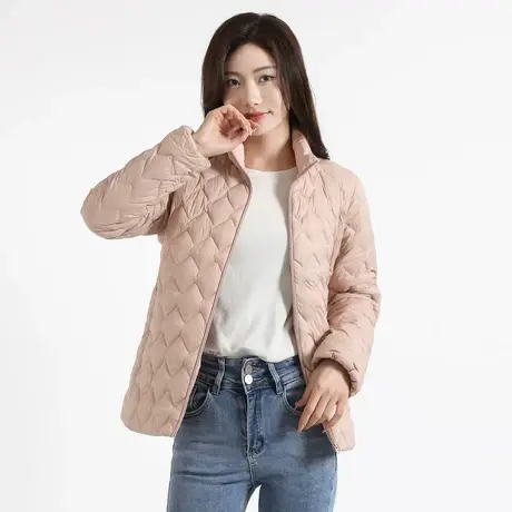 冰洁冬季女士羽绒服外套外套常规修身轻薄商品大图