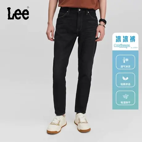 Lee731舒适锥形精玉透凉黑灰色男牛仔裤LMB241731100200A05191图片