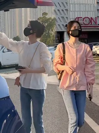 欧货褶皱设计感娃娃衫衬衣女2023年春季新款时尚气质减龄别致衬衫商品大图