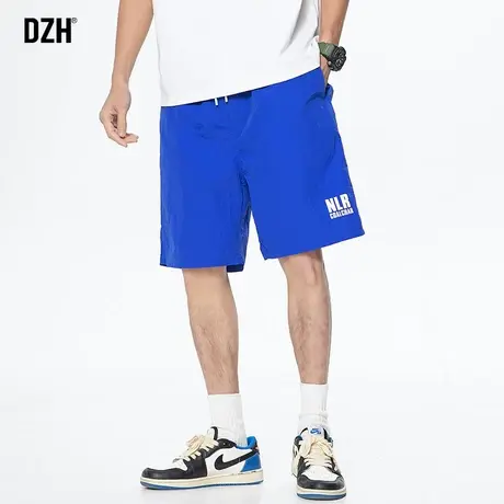 男士夏季薄款克莱因蓝短裤男夏季潮流外穿五分裤2023新款运动裤子商品大图