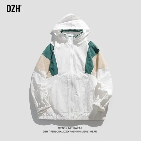 男士可拆卸帽秋季夹克外套男装宽松休闲上衣潮牌痞帅炸街男春秋款商品大图