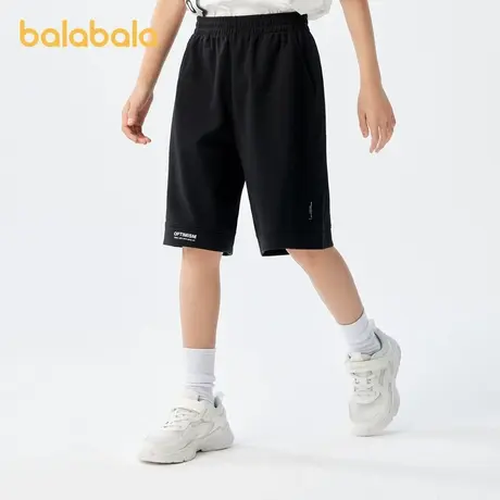 巴拉巴拉短裤男女中大童夏装新款儿童舒适百搭运动时尚休闲中裤图片