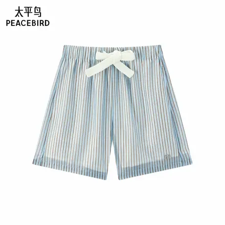 太平鸟2025年夏季新款莱赛尔宽松阔腿休闲运动短裤A3GCE3809商品大图