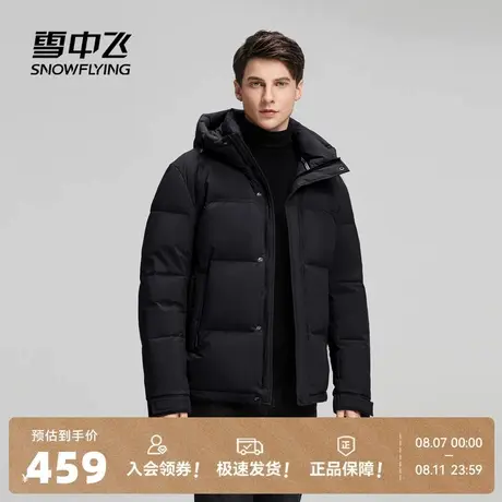 雪中飞2025秋新款男士商务休闲户外羽绒服保暖面包男外套商品大图