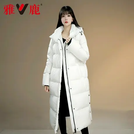 雅鹿2025新款加厚宽松保暖中长防风休闲气质女羽绒服女款时尚百搭商品大图