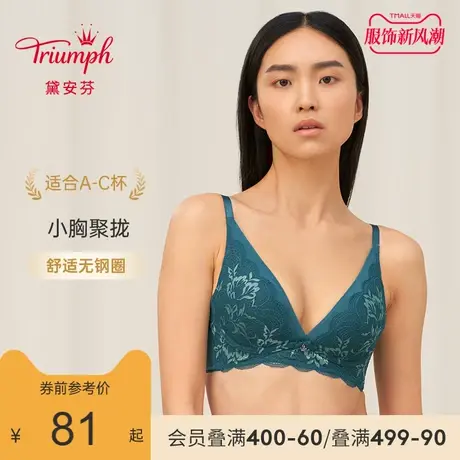 Triumph/黛安芬秋冬性感蕾丝无钢圈小胸聚拢文胸内衣女11-1818图片
