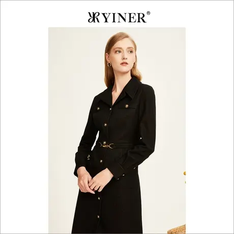 YINER音儿专柜女装2022冬季新款连衣裙8232505830图片