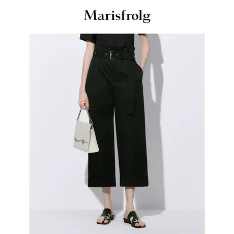 Marisfrolg玛丝菲尔简约阔腿裤休闲裤商品大图