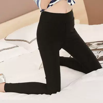 打底裤外穿小脚铅笔裤2024春季新款黑色紧身薄款九分女裤大码春秋图片